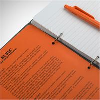 NOTES CON ANELLI IN CUOIO RICICLATO
